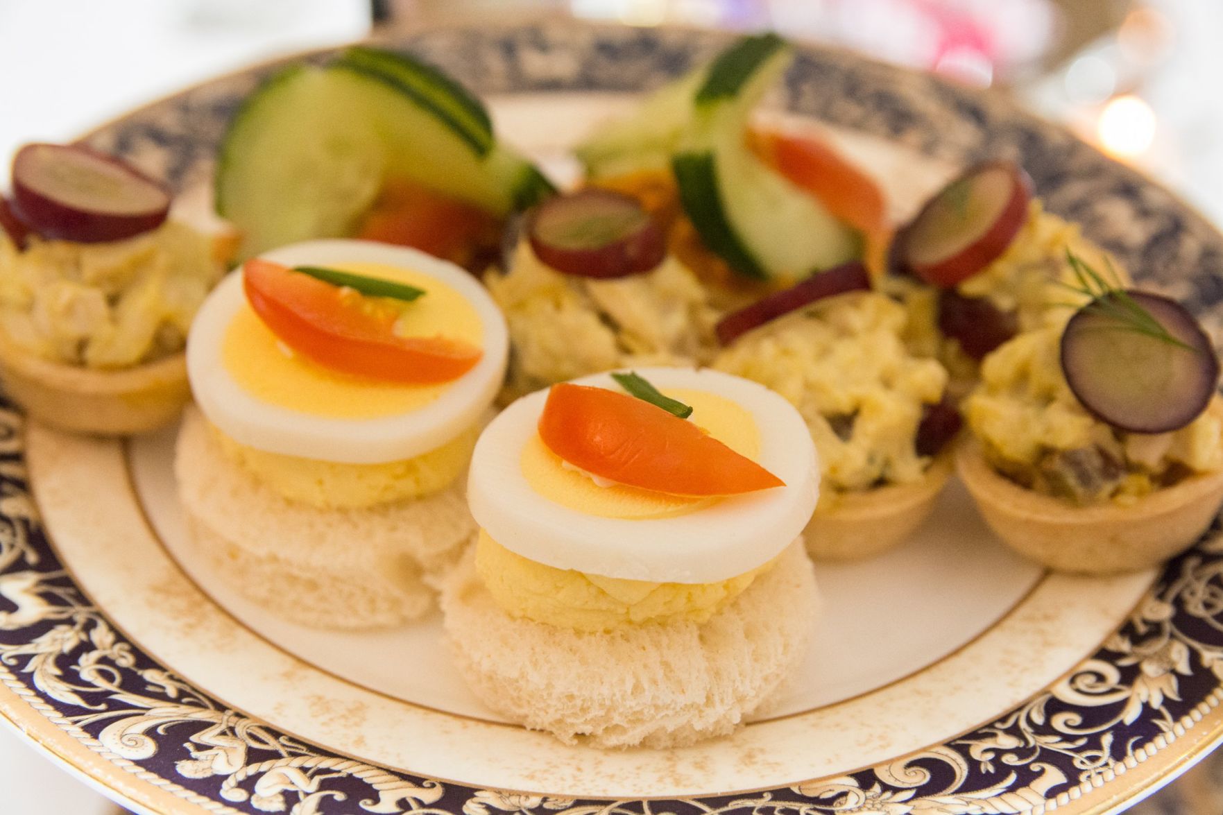 Classic Ritz Carlton open faced egg salad